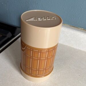 Aladdin Beige Plaid Insulated Food Jar